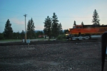 BNSF 7307 a new ES44DC built in May 09 rolls west towards Whitefish, MT. for a!crew change.